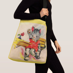 kattenjongen crossbody tas