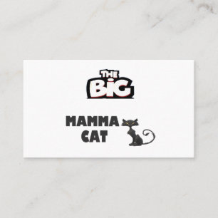 Kattenkaarten zwart-wit ontwerp visitekaartje
