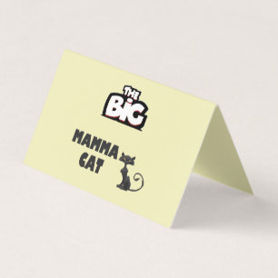 Kattenkaarten zwart-wit ontwerp visitekaartjes