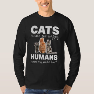 Kattenkatten maken me blij dat ik blij ben met de t-shirt