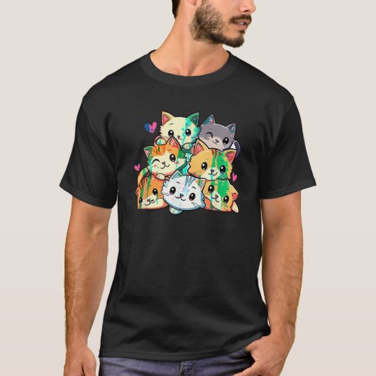 Kattenkatten Vlees van Kat T-shirt (Voorkant)