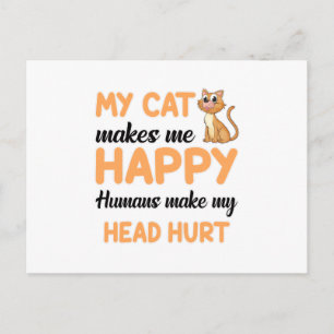 Kattenkattenkat Lover Pet Kitten Animal Funny Gift Briefkaart