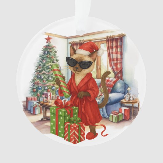 Kattenkerstboksen ornament (voorkant)