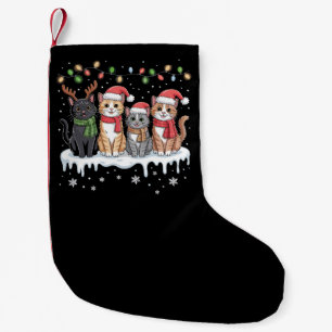 Kattenkerstlichtjes Kerstman Kattenliefhebber Kleine Kerstsok