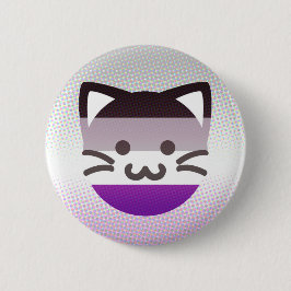 kattenknop met wielpride ronde button 5,7 cm
