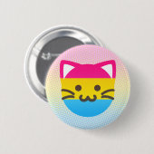kattenknop voor pan-pride ronde button 5,7 cm (Voorkant /achterkant)