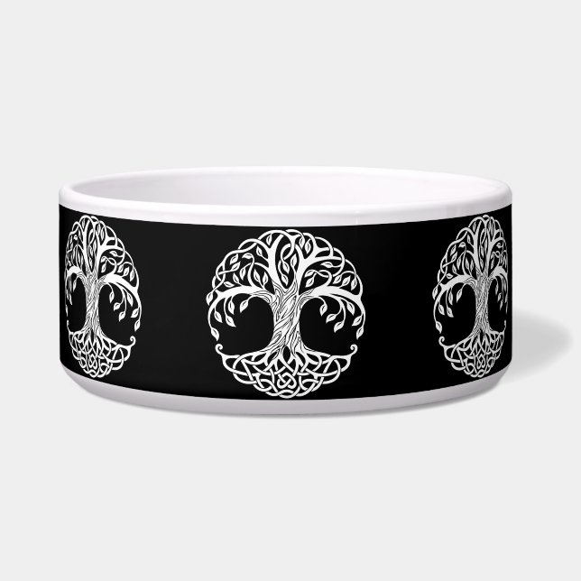 kattenkool van knolselboom voerbakje (Voorkant)