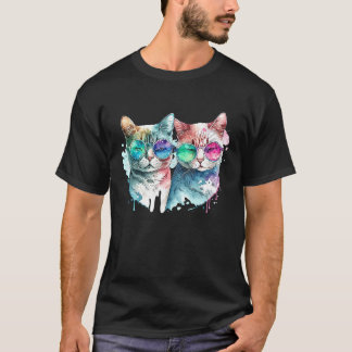 Kattenkoppel Valentijnsdag T-shirt