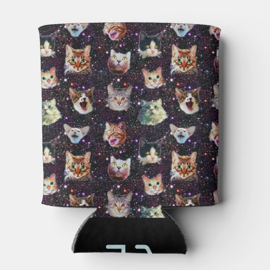 Kattenkoppen in het Buitenruimte Funny Galaxy Patt Blikjeskoeler (Achterkant)