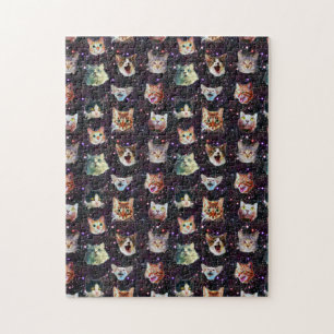 Kattenkoppen in het Buitenruimte Funny Galaxy Patt Legpuzzel