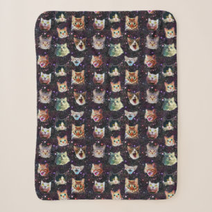 Kattenkoppen in het Buitenruimte Funny Galaxy Patt Sherpa Deken