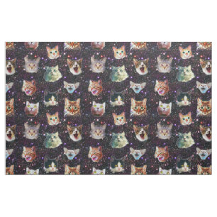 Kattenkoppen in het Buitenruimte Funny Galaxy Patt Stof