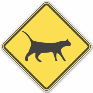 kattenkruising sticker
