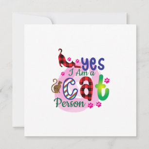 Kattenkunst Ik Ben Een Kattenmens Kaart