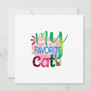 Kattenkunst Mijn Favoriete Kat Kaart