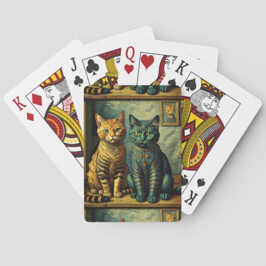 Kattenkunst speelkaarten (Achterkant)