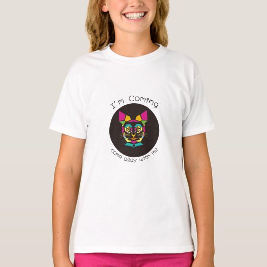 kattenkunst t-shirt (Voorkant)