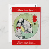  kattenliefde briefkaart (Voorkant / Achterkant)