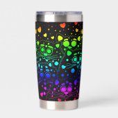 Kattenliefde Geïsoleerde Drinkbeker (Achterkant)