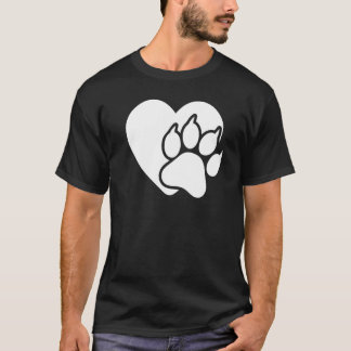 Kattenliefde Hoor Poot Kat Grafisch Voor Vrouwen e T-shirt