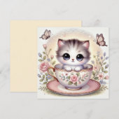 Kattenliefde Notitiekaart Kaart (Voorkant / Achterkant)