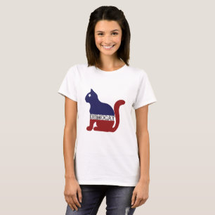 KATTENLIEFHEBBER   Democraat voor de Democratische T-shirt