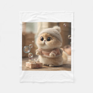 kattenliefhebber fleece deken