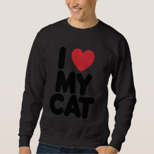Kattenliefhebber Hart Mijn Kitten Feline Huisdier Trui