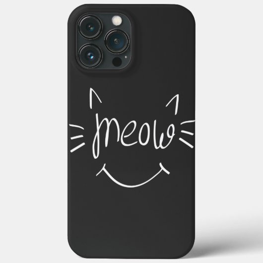 Kattenliefhebber Miauw Case-Mate iPhone Case (Achterkant)