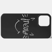 Kattenliefhebber Miauw Case-Mate iPhone Case (Achterkant (horizontaal))