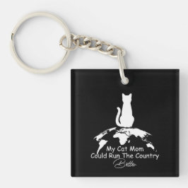 Kattenliefhebber Mijn kattenmoeder kon het land be Sleutelhanger