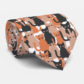 Kattenliefhebber Stropdas (Opgerold)