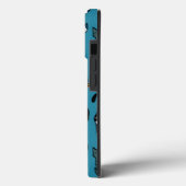 Kattenliefhebber Teal Case-Mate iPhone Case (Achterkant / Links)