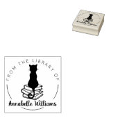 Kattenliefhebber uit de Bibliotheek van Boek Rubberstempel (Gestempeld)