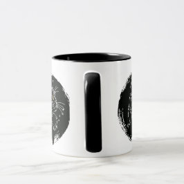 Kattenliefhebberdesign met uitsnijding mok
