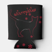 Kattenliefhebbers: ailurophiles blikjeskoeler (Achterkant)