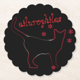 Kattenliefhebbers: ailurophiles kartonnen onderzetters