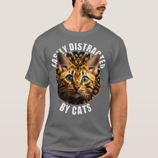 Kattenliefhebbers gemakkelijk afgeleid door kat re t-shirt