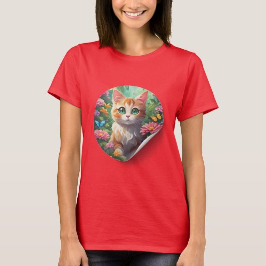 Kattenliefhebbers Tshirt (Voorkant)