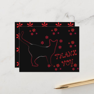 KATTENLIJNKUNST BRIEFKAART