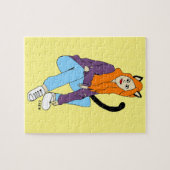kattenmeisje  legpuzzel (Horizontaal)