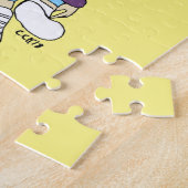 kattenmeisje  legpuzzel (Zijkant)