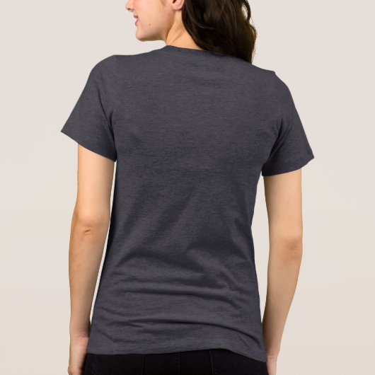 Kattenmoeder aangepaste kattennaam Tri-Blend shirt (Achterkant)