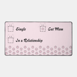 Kattenmoeder Cute Kat Poot Roze Bureaumat