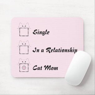 Kattenmoeder Cute Kat Roze Muismat