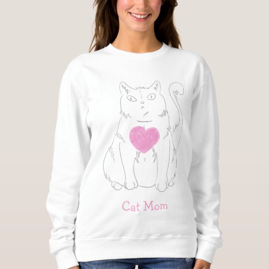 Kattenmoeder cute kat trui (Voorkant)