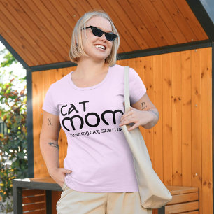 Kattenmoeder Huisdierliefhebber Grappige Spreuk Cu T-shirt