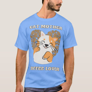 Kattenmoeder koffieminnaar 210 t-shirt