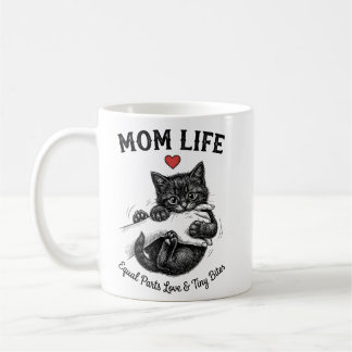 Kattenmoeder koffiemok | Moeder Leven Cute Kitten 