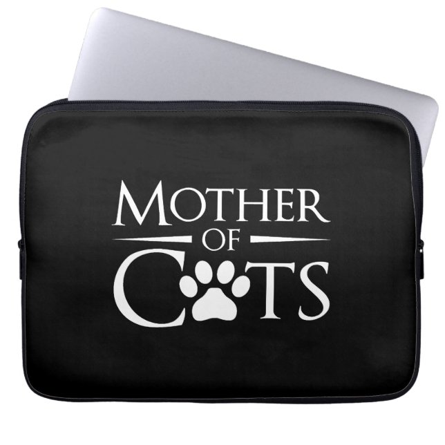 Kattenmoeder Laptop Sleeve (Voorkant)